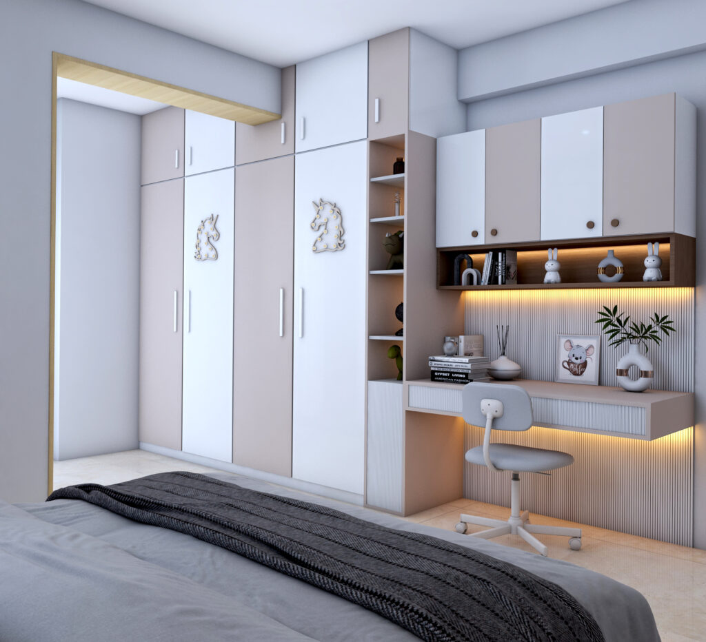 Living room with elegant furniture by home interior designer in Jaipur